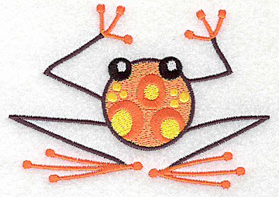 Embroidery Design: Frog G large 4.54w X 3.17h