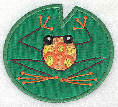 Embroidery Design: Frog G applique 3.86w X 3.51h