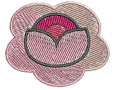 Embroidery Design: Flower 1 1.99w X 1.63h