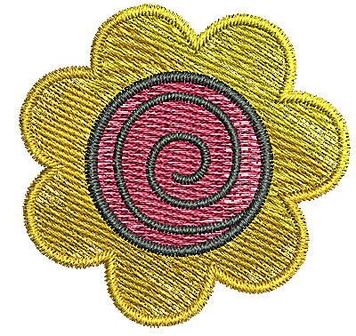 Embroidery Design: Flower 3 1.81w X 1.77h