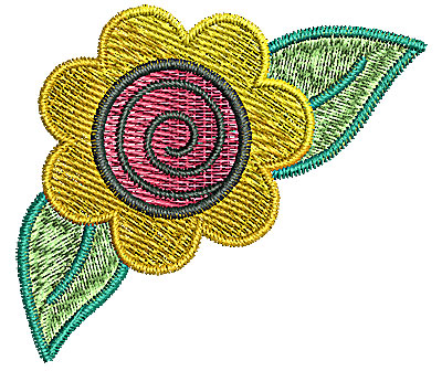 Embroidery Design: Flower 6 2.28w X 1.99h