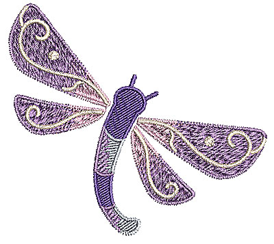 Embroidery Design: Dragonfly 2 3.67w X 3.30h