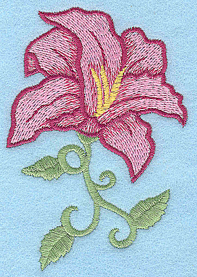 Embroidery Design: Lily 2.61w X 3.87h