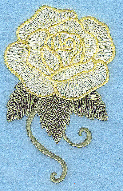 Embroidery Design: Rose 2.34w X 3.72h