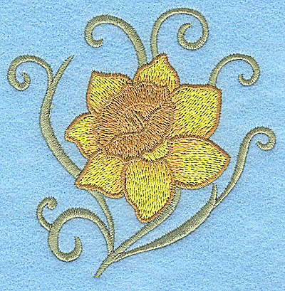 Embroidery Design: Daffodil 3.88w X 3.88h