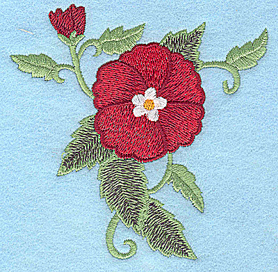 Embroidery Design: Poppy  3.89w X 3.88h