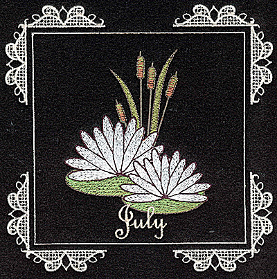 Embroidery Design: July 6.02w X 6.04h