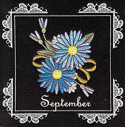 Embroidery Design: September 6.02w X 6.04h