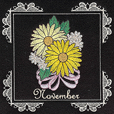 Embroidery Design: November 6.02w X 6.04h