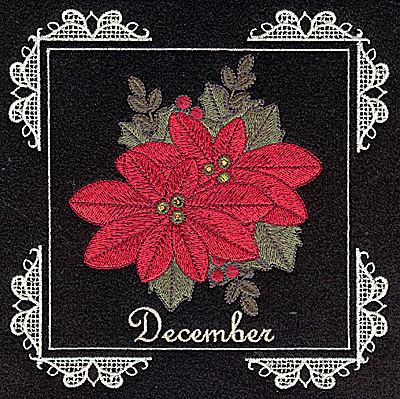 Embroidery Design: December 6.02w X 6.04h