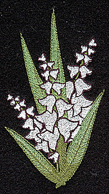 Embroidery Design: Lily of the Valley 2.40w X 4.25h