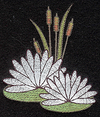 Embroidery Design: Water Lily 3.31w X 3.73h