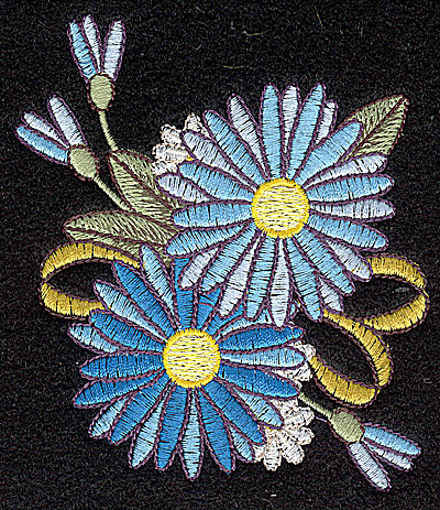 Embroidery Design: Cornflower 3.32w X 3.98h