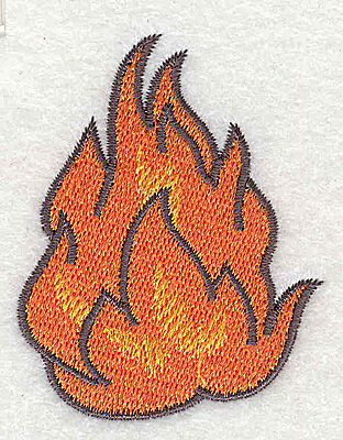 Embroidery Design: Fire A 1.98w X 2.50h
