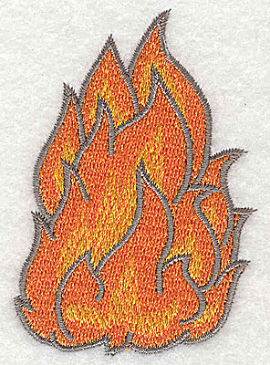 Embroidery Design: Fire B 2.14w X 3.01h