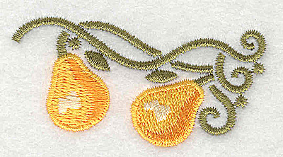 Embroidery Design: Pears 2.60w X 1.34h