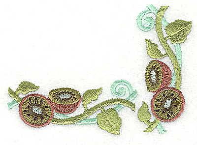 Embroidery Design: Kiwi corner 3.35w X 2.41h
