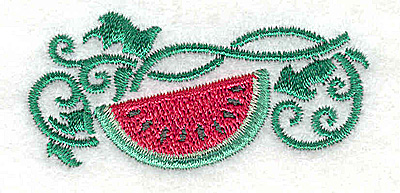 Embroidery Design: Watermelon 2.35w X 1.13h