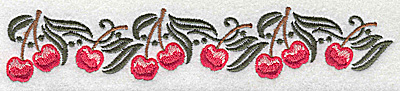 Embroidery Design: Cherry border 6.92w X 1.31h