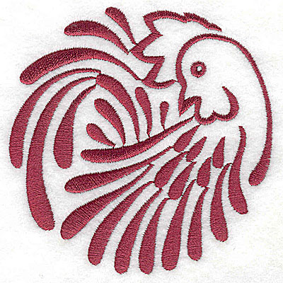 Embroidery Design: Rooster 5 large3.88w x 3.85h