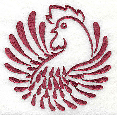 Embroidery Design: Rooster 8 large3.85w x 3.86h