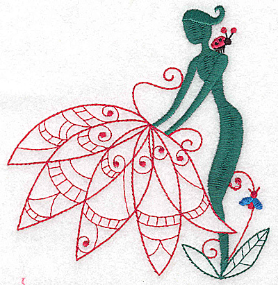Embroidery Design: Flower Soul I large 4.69w X 4.93h
