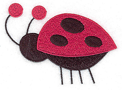 Embroidery Design: Ladybug B large 3.55w X 2.69h