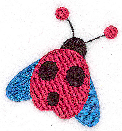 Embroidery Design: Winged ladybug large 3.31w X 3.52h