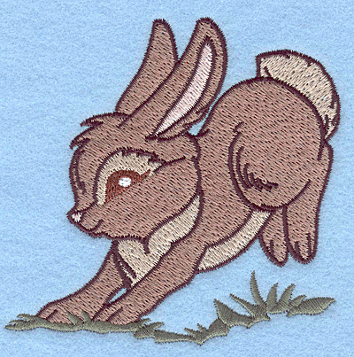 Embroidery Design: Bunny hopping 3.83w X 3.85h