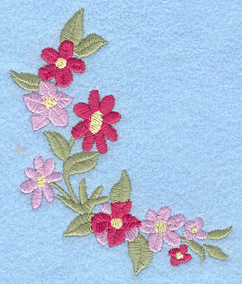 Embroidery Design: Flowers D 3.17w X 3.79h