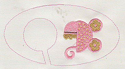Embroidery Design: Closet dividers girls Baby Carriage 5.40w X 2.91h