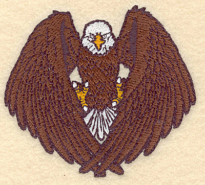 Embroidery Design: American bald eagle 3.90"w X 3.52"h