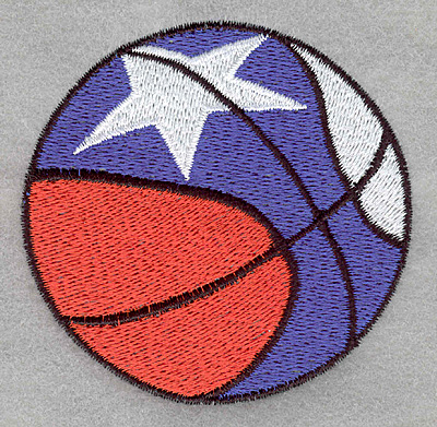 Embroidery Design: Basketball U.S.A.3.06w X 3.00h