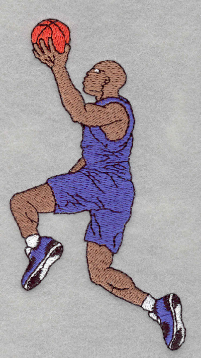 Embroidery Design: Basketball player jump shot2.46w X 4.81h