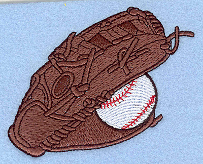 Embroidery Design: Baseball glove 3.84"w X 3.02"h