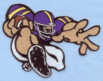 Embroidery Design: Football player 2 large5.00w X 3.82h