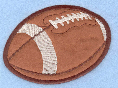 Embroidery Design: Football applique3.90w X 2.88h