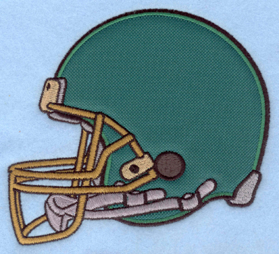 Embroidery Design: Football helmet applique5.50w X 5.00h