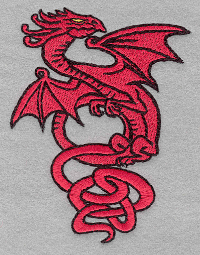 Embroidery Design: Dragon3.47w X4.55h