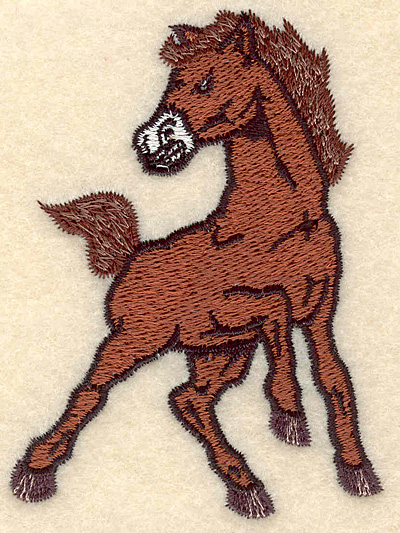 Embroidery Design: Mustang small 2.60"w X 3.53"h