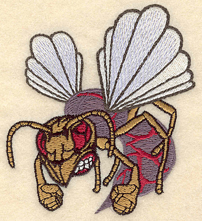 Embroidery Design: Hornet small 3.45"w X 3.81"h