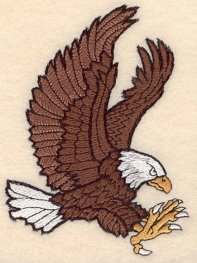 Embroidery Design: Eagle medium 3.68"w X 4.99"h