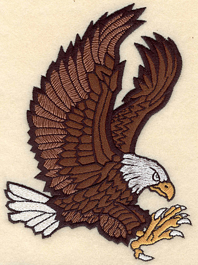 Embroidery Design: Eagle medium applique 5.00"w X 6.86"h