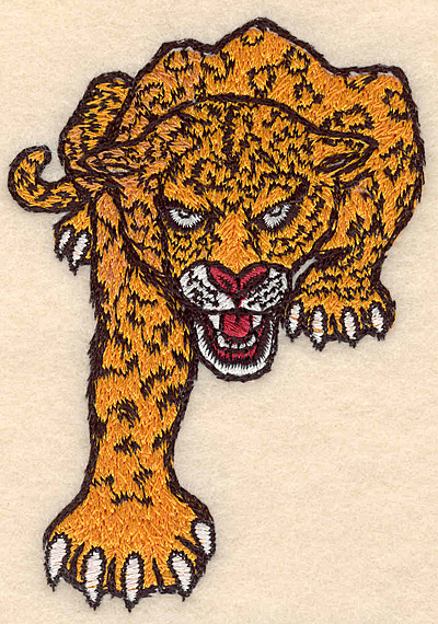 Embroidery Design: Leopard small 2.61"w X 3.82"h
