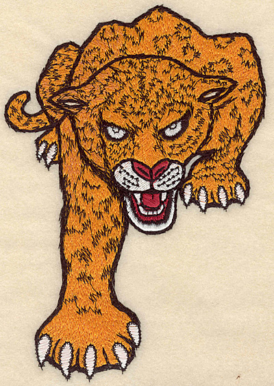 Embroidery Design: Leopard medium 4.78"w X 6.99"h