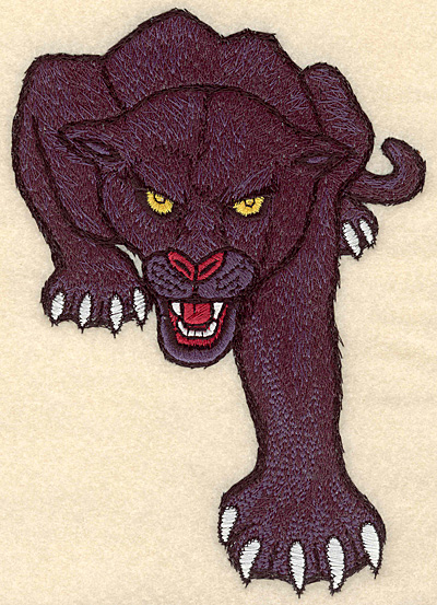 Embroidery Design: Panther medium 4.83"w X 6.99"h