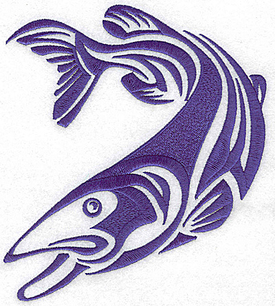 Embroidery Design: Game Fish 5 large 6.06w X 3.96h
