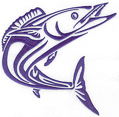 Embroidery Design: Game Fish 6 large 7.03w X 6.96h