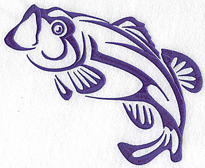 Embroidery Design: Game Fish 9 large 8.38w X 6.94h