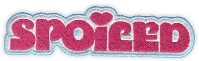 Embroidery Design: Spoiled4.46" x 1.22"